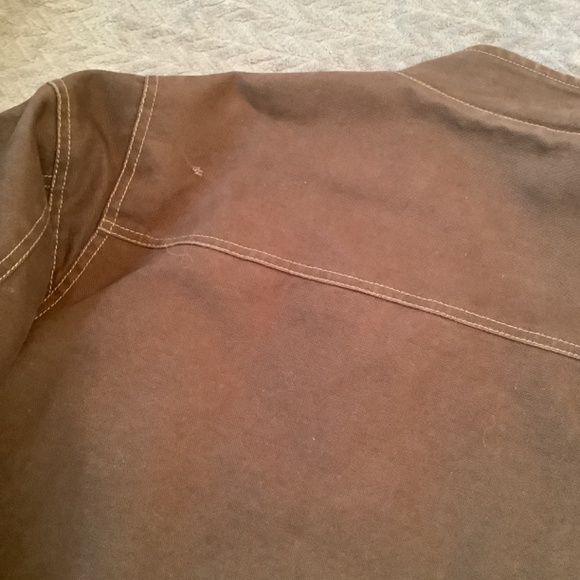 Arborwear Men's Large Canvas Work Jacket Fleece Lined Brown - Picture 13 of 14
